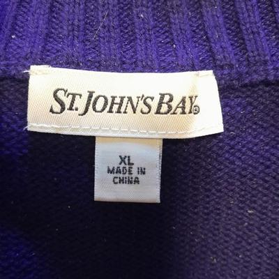 Women's long-sleeved tops / sweaters with zipper front XL and L