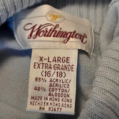 Women's Long Sleeved tops / sweaters turtle neck L & XL dress barn and more