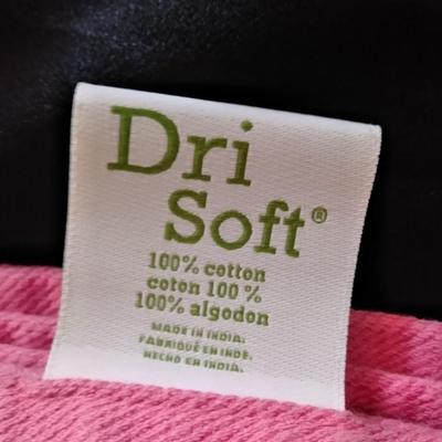 Dri Soft towels bathroom, waste can and sweetpea candle