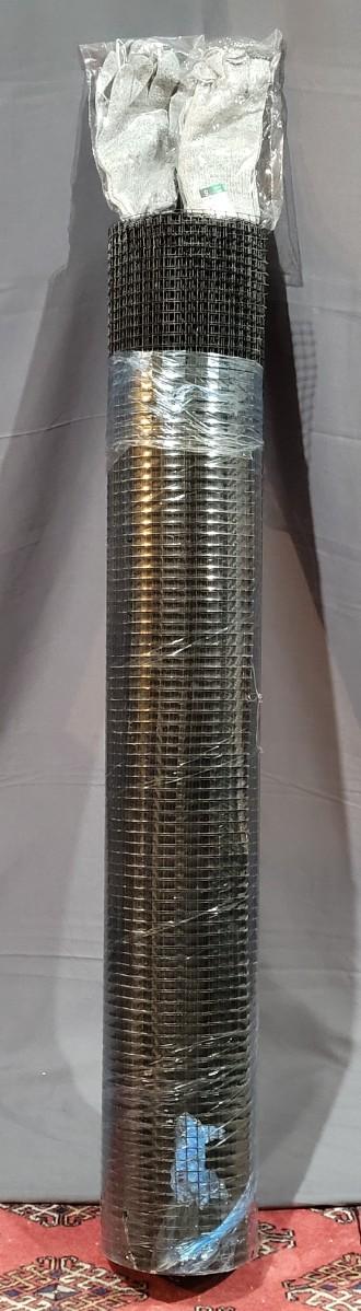 FORIMO 1/4 Inch Hardware Cloth - 24" X 50' Black Vinyl Coated Welded Mesh For Garden Fence