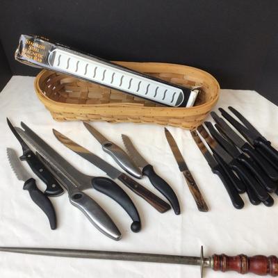 501 Magnetic Knife Bar & Assorted Knives