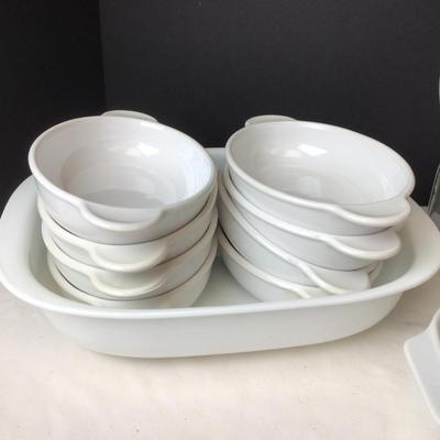 503 White Baking Dishes Corning Ware, Crate & Barrel