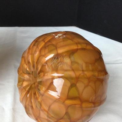 514 Art Glass Lot Handblown Pear & Pumpkin