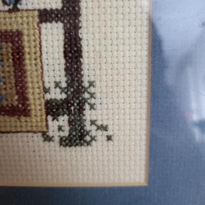 3 Pieces of Framed Needlepoint