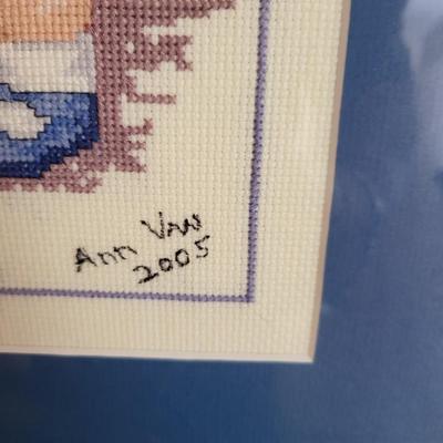 3 Pieces of Framed Needlepoint