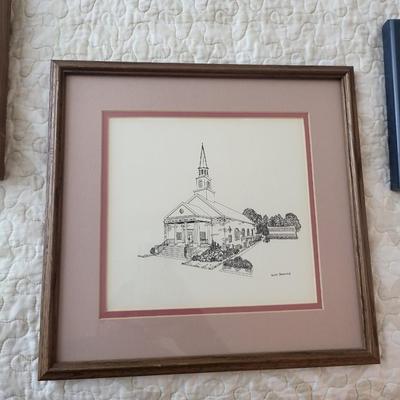 3 Pieces of Frames Needlepoint/Artwork