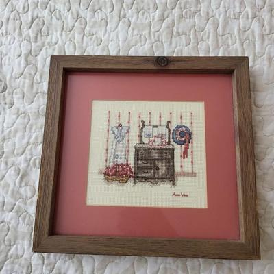 3 Pieces of Frames Needlepoint/Artwork