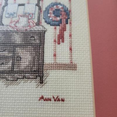 3 Pieces of Frames Needlepoint/Artwork