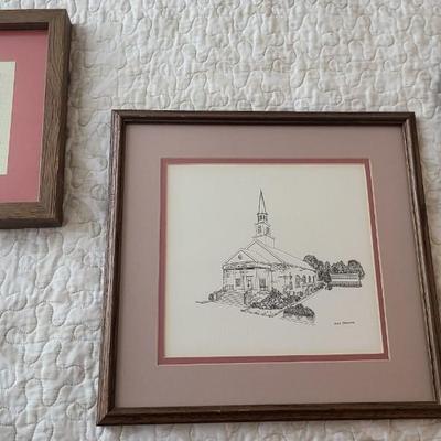 3 Pieces of Frames Needlepoint/Artwork