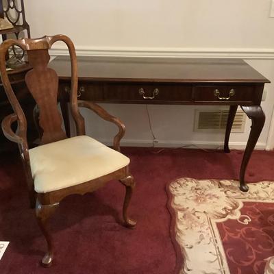 Lot 527 National Mt. Airy Writing Desk and Williams Furniture Corp Chair