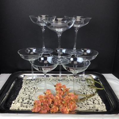 551 Waterford Champagne Coupe Set