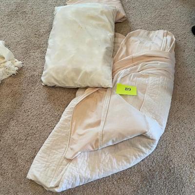 Pillow and comforter