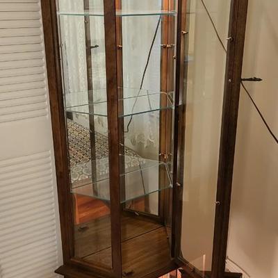 Curio with 2 Lights