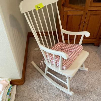 Antique White Rocker