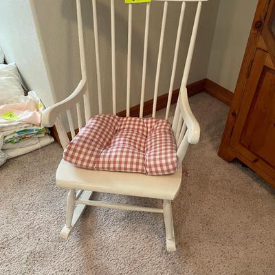 Antique White Rocker