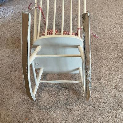 Antique White Rocker