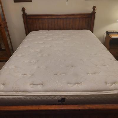 Queen Bed With Linen and Mattresses