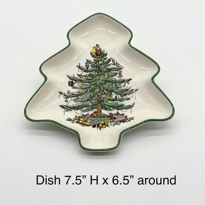 SPODE ~ Christmas Tree ~ 3 Pc Place Setting For 4 ~ Plus Extras