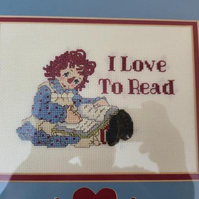 4 Pieces of Framed Needlepoint