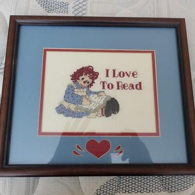 4 Pieces of Framed Needlepoint