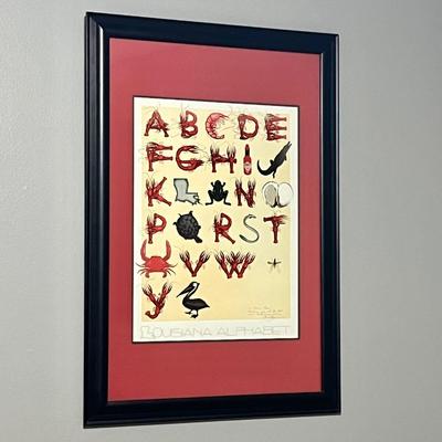 FRANK ALESSANDRINI ~ Louisiana Alphabet ~ Framed Print