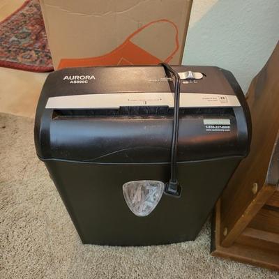 Magazine Rack with Touch Lamp and Shredder