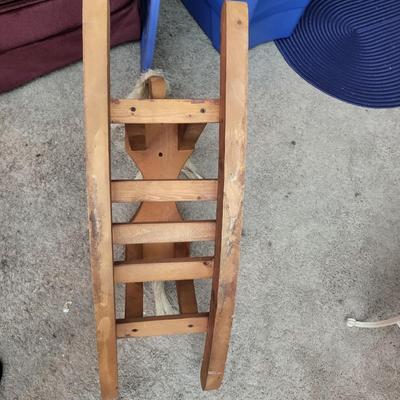 Flat Seat Oak Rocking Horse