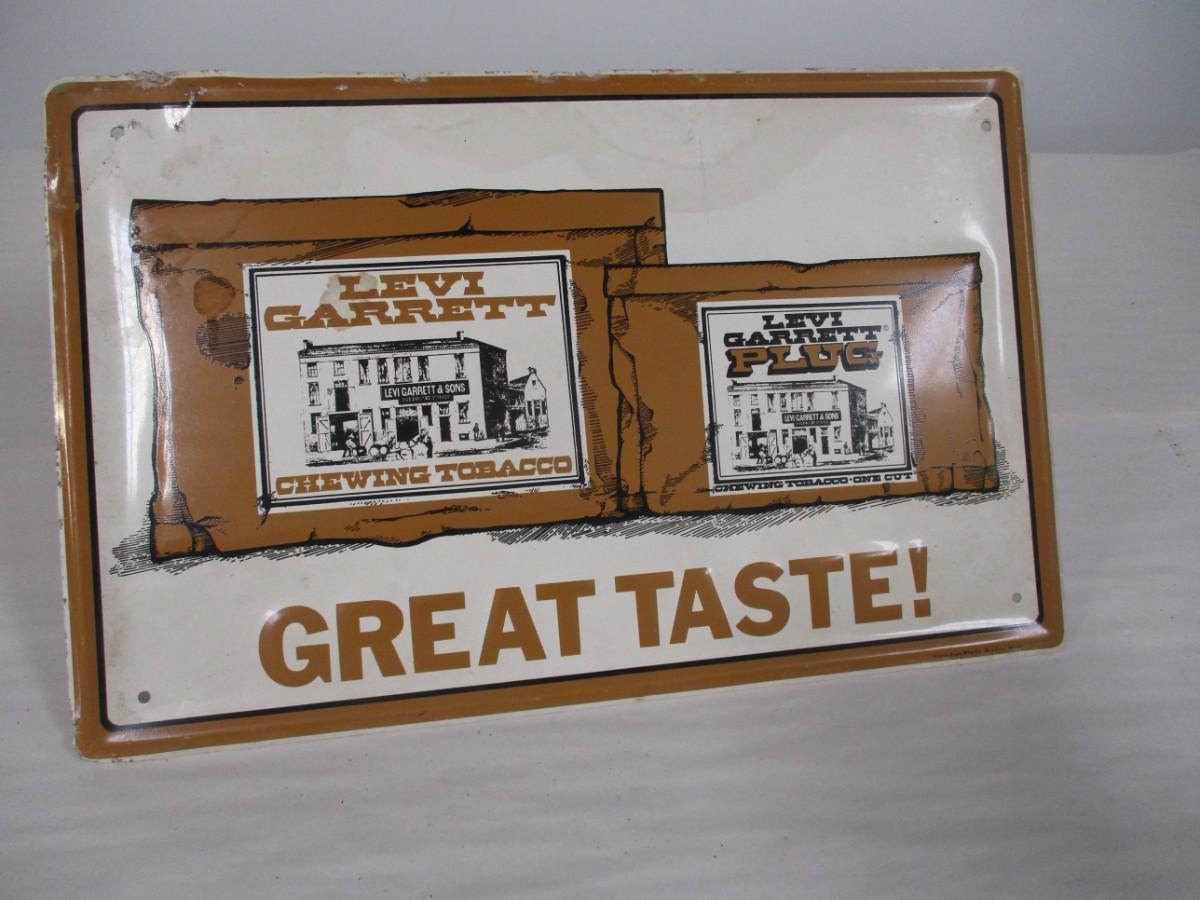 Metal Levi Garrett Advertising Sign