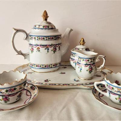 Lot #74  Decorative Tea Set - 8 Pieces