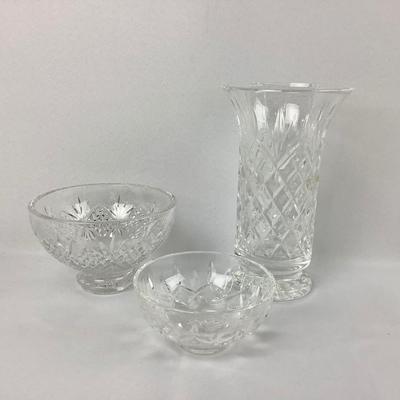 Lot 568. Waterford Crystal Bowls & Vase Lot ( 3pcs )
