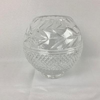 Lot 569. Waterford Ash Tray, Galway Crystal Vase, Crystal Paperweight
