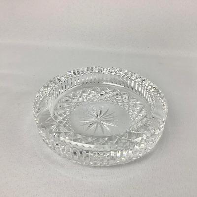 Lot 569. Waterford Ash Tray, Galway Crystal Vase, Crystal Paperweight