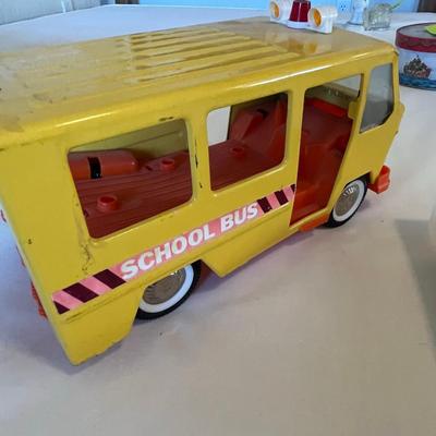 Vintage School Bus & Toys Buddy L