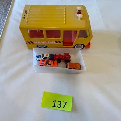 Vintage School Bus & Toys Buddy L