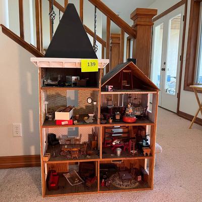 4 Story Victorian Doll House Furnished