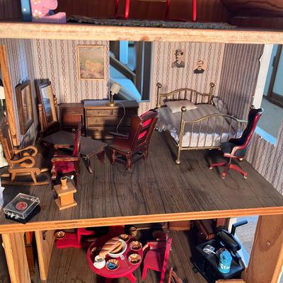 4 Story Victorian Doll House Furnished