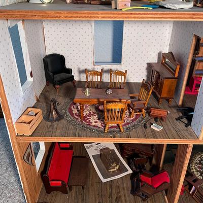 4 Story Victorian Doll House Furnished
