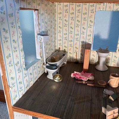 4 Story Victorian Doll House Furnished