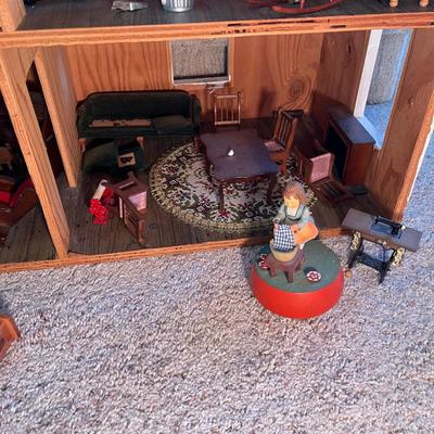 4 Story Victorian Doll House Furnished