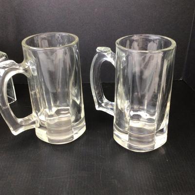 616 Libbey Glass Beer Mug Lot of 8