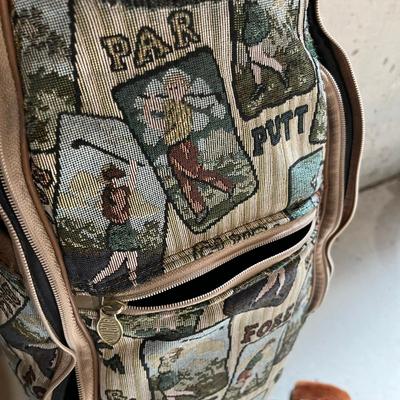 Burton Golf Bag W/ some clubs