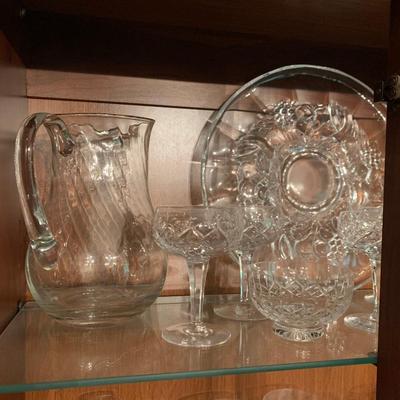 Vintage Clear Stemware/Glassware Lot