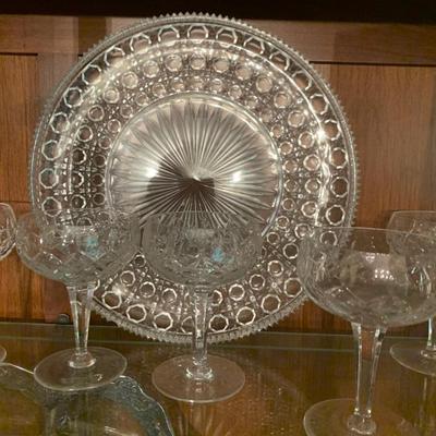 Vintage Clear Stemware/Glassware Lot