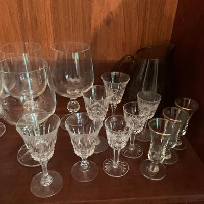 Vintage Clear Stemware/Glassware Lot