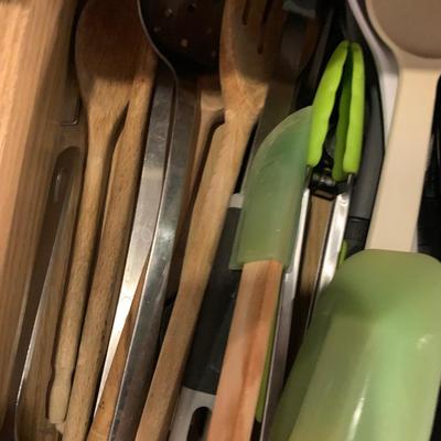 Flatware & Large Kitchen Utensils Lot