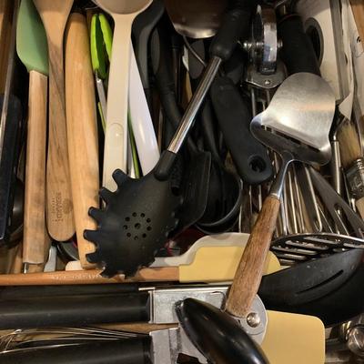 Flatware & Large Kitchen Utensils Lot