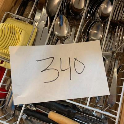 Flatware & Large Kitchen Utensils Lot