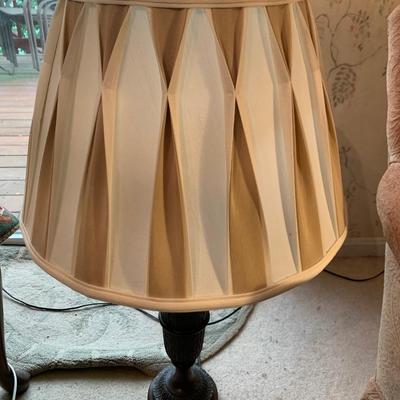 Large Table Lamp w/ Pleated Shade