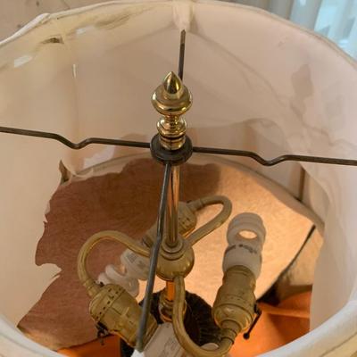 Large Table Lamp w/ Pleated Shade