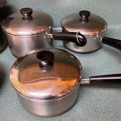 Six Piece Revere Cookware Lot